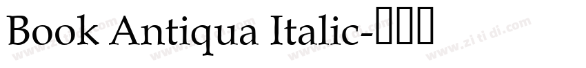 Book Antiqua Italic字体转换